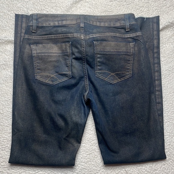 Christopher Blue Denim Jeans Metallic Stretchy material Size 8 - Picture 8 of 10